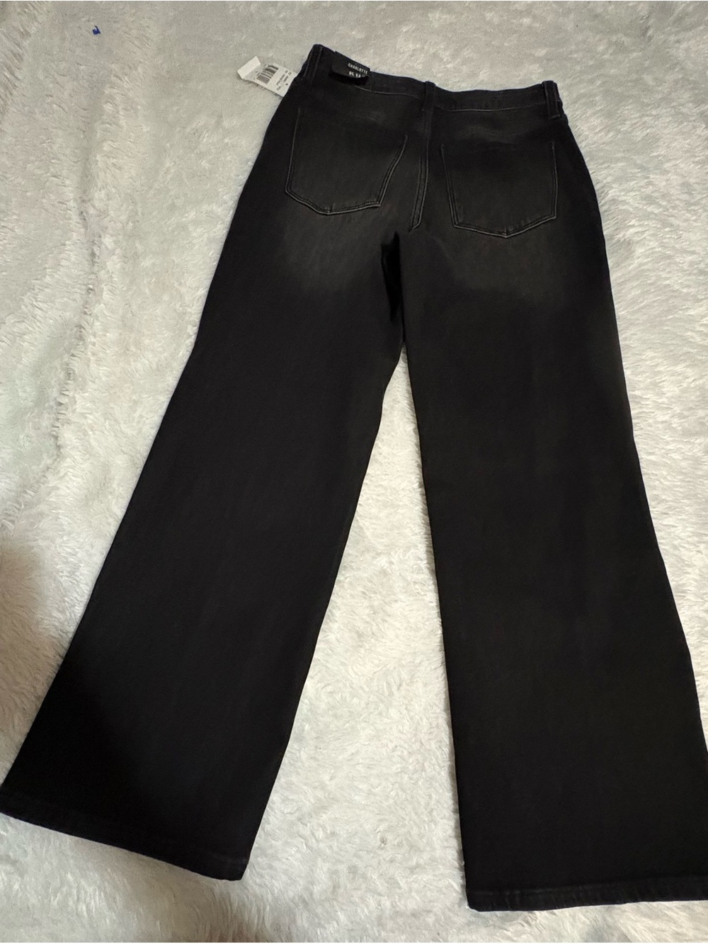 KUT from the Kloth Charlotte Black Seamed High Waist Flare Leg Size 0 - Picture 8 of 15
